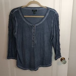 Lauren Jeans Co. Henley style tee